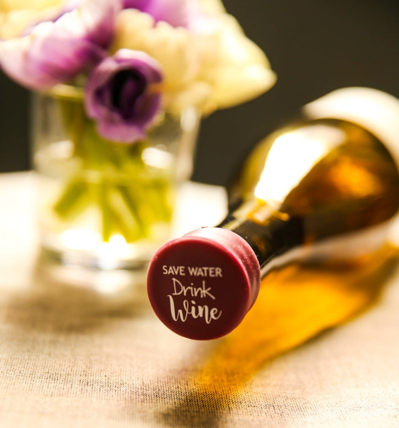 SAVE WATER DRINK WINE, wine cap