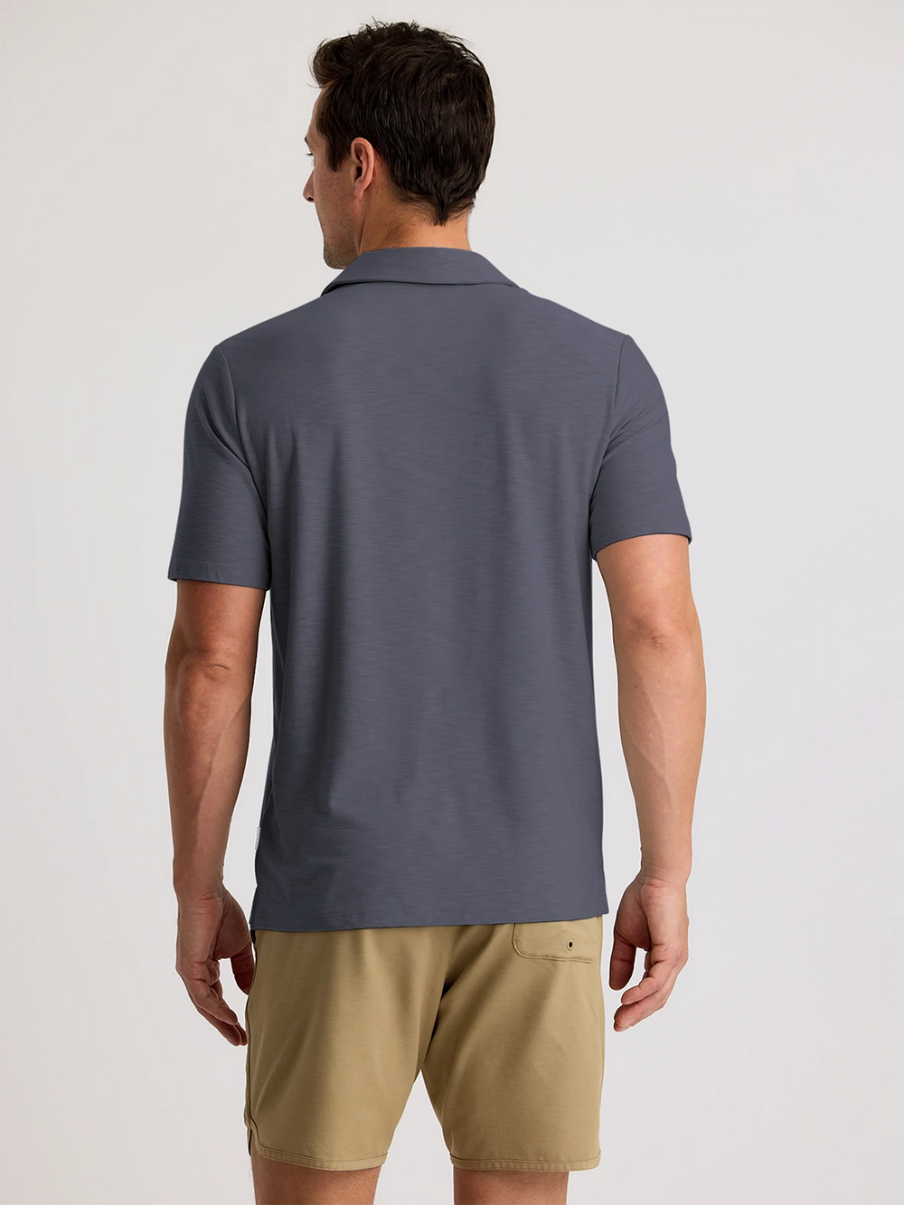 MEN'S STORM CLOUD BAMBOO SLUB POLO
