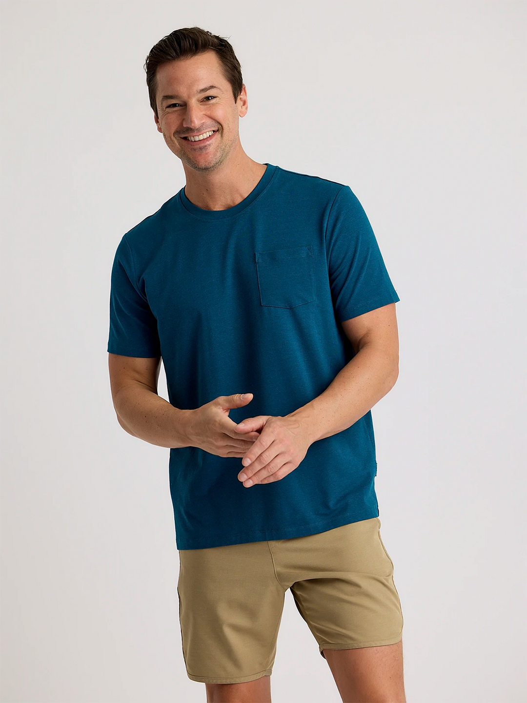 MEN'S LEGION BLUE BAMBOO CURRENT POCKET TEE