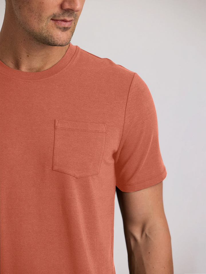 MEN'S REDWOOD BAMBOO CURRENT POCKET TEE