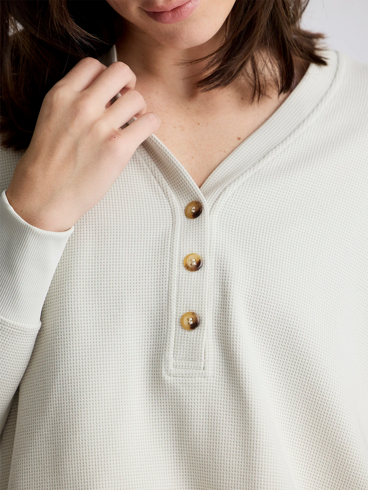 BIRCH WAFFLE LONG SLEEVE HENLEY