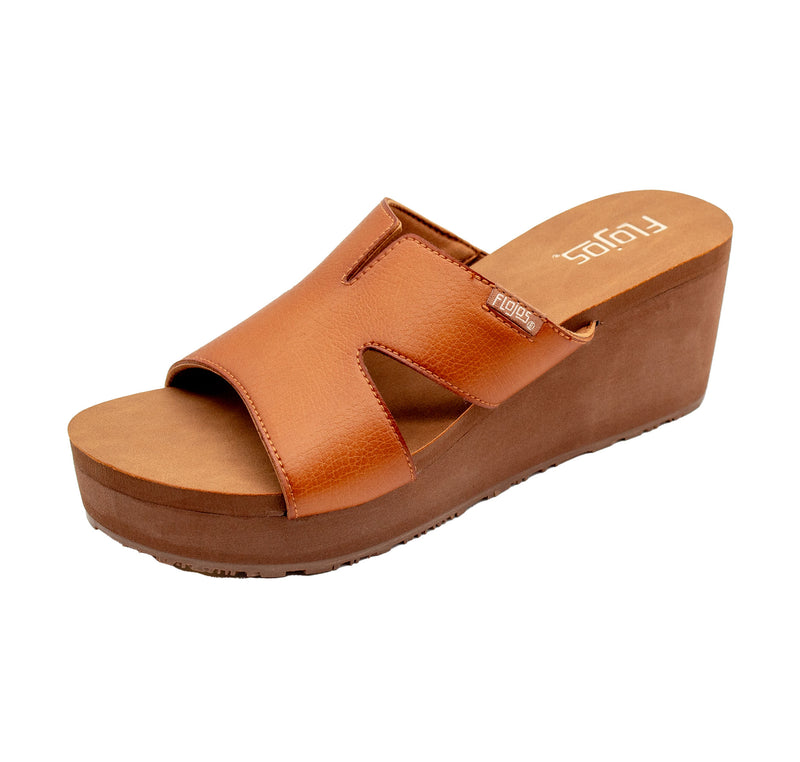 ARLETT TAN WEDGE SANDALS
