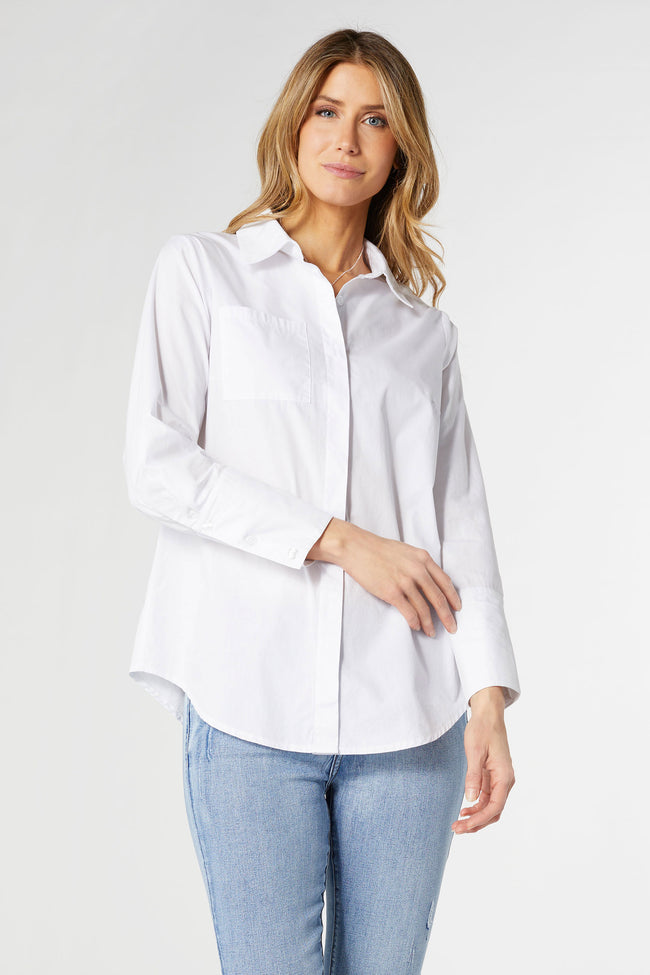 MEREDITH WHITE BOYFRIEND SHIRT