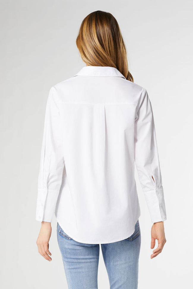 MEREDITH WHITE BOYFRIEND SHIRT