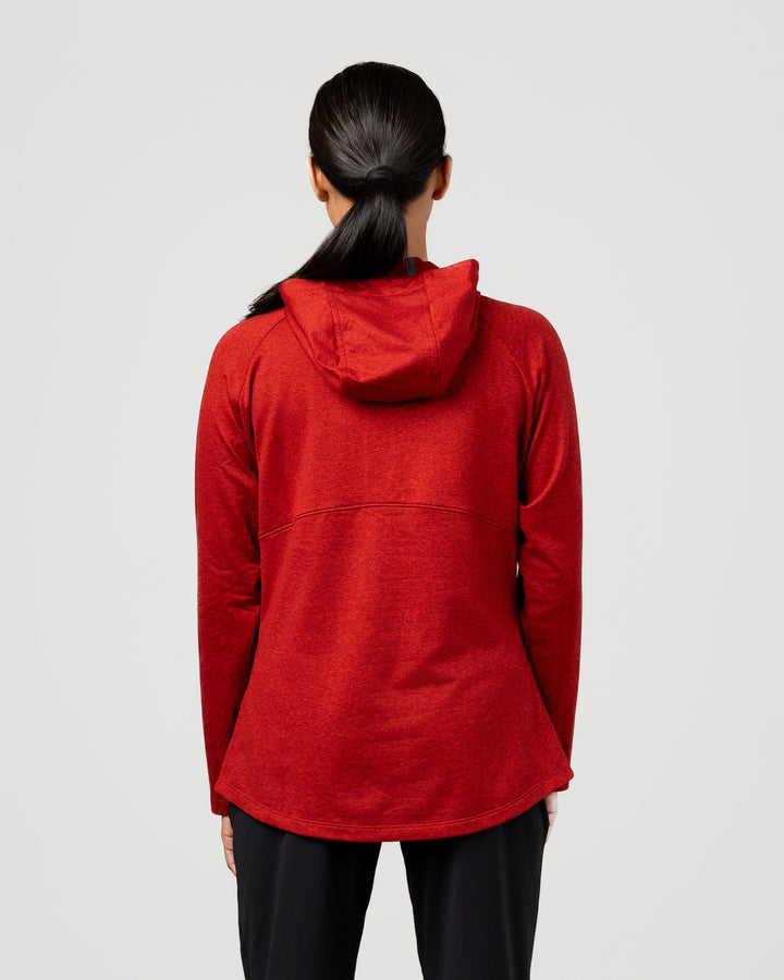 CRIMSON RED SIDEKICK HOODED 1/4 ZIP