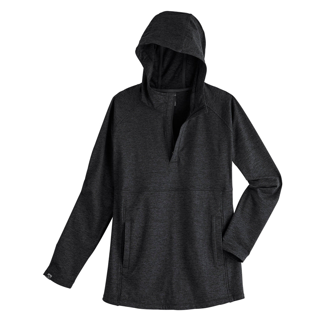CHARCOAL SIDEKICK HODDED 1/4 ZIP