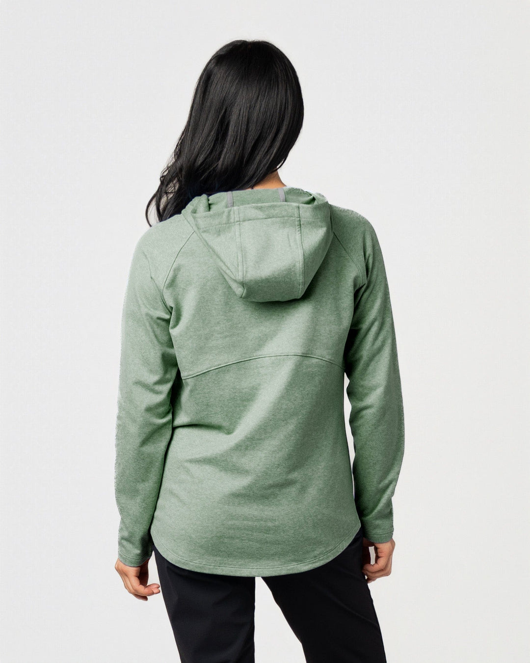 SAGE LEAF SIDEKICK 1/4 ZIP HOODIE