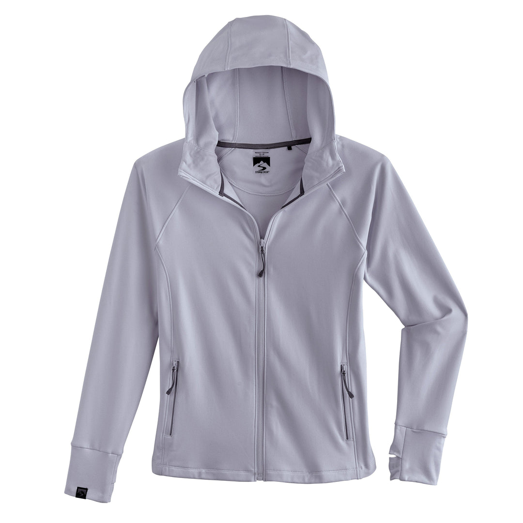 WEEKENDER LAVENDER GREY FULL ZIP HOODIE