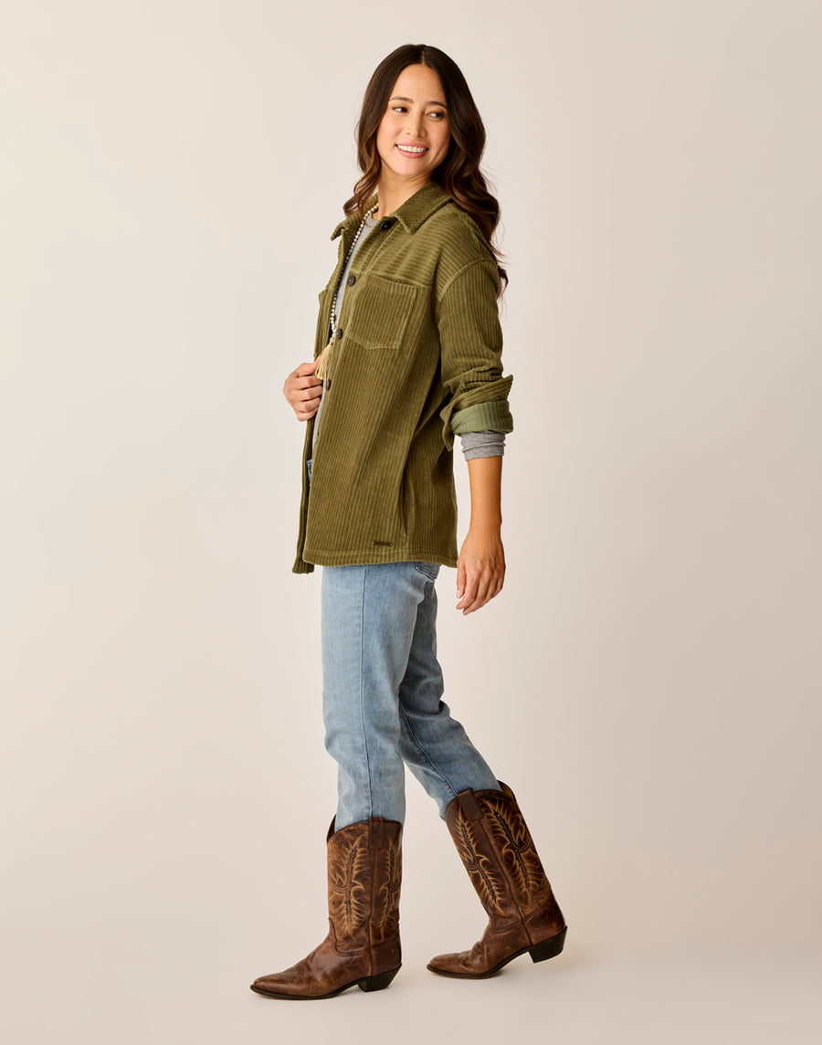 FIR HUDSON STRETCH CORD SHACKET
