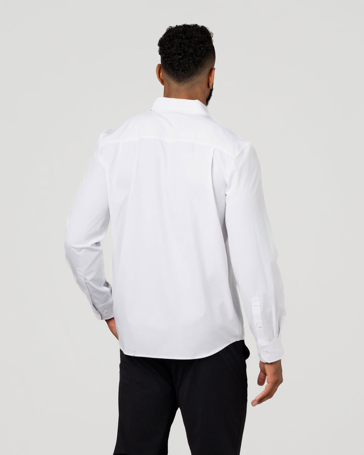 MEN'S WHITE  INFLUENCER SHIRT