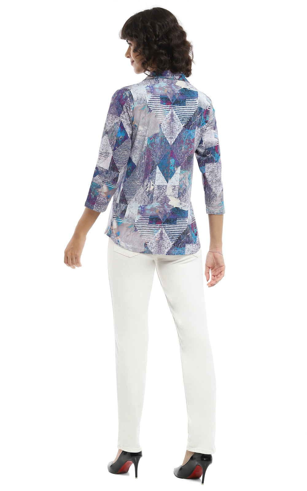 MAIDA PRINT BUTTON SHIRT
