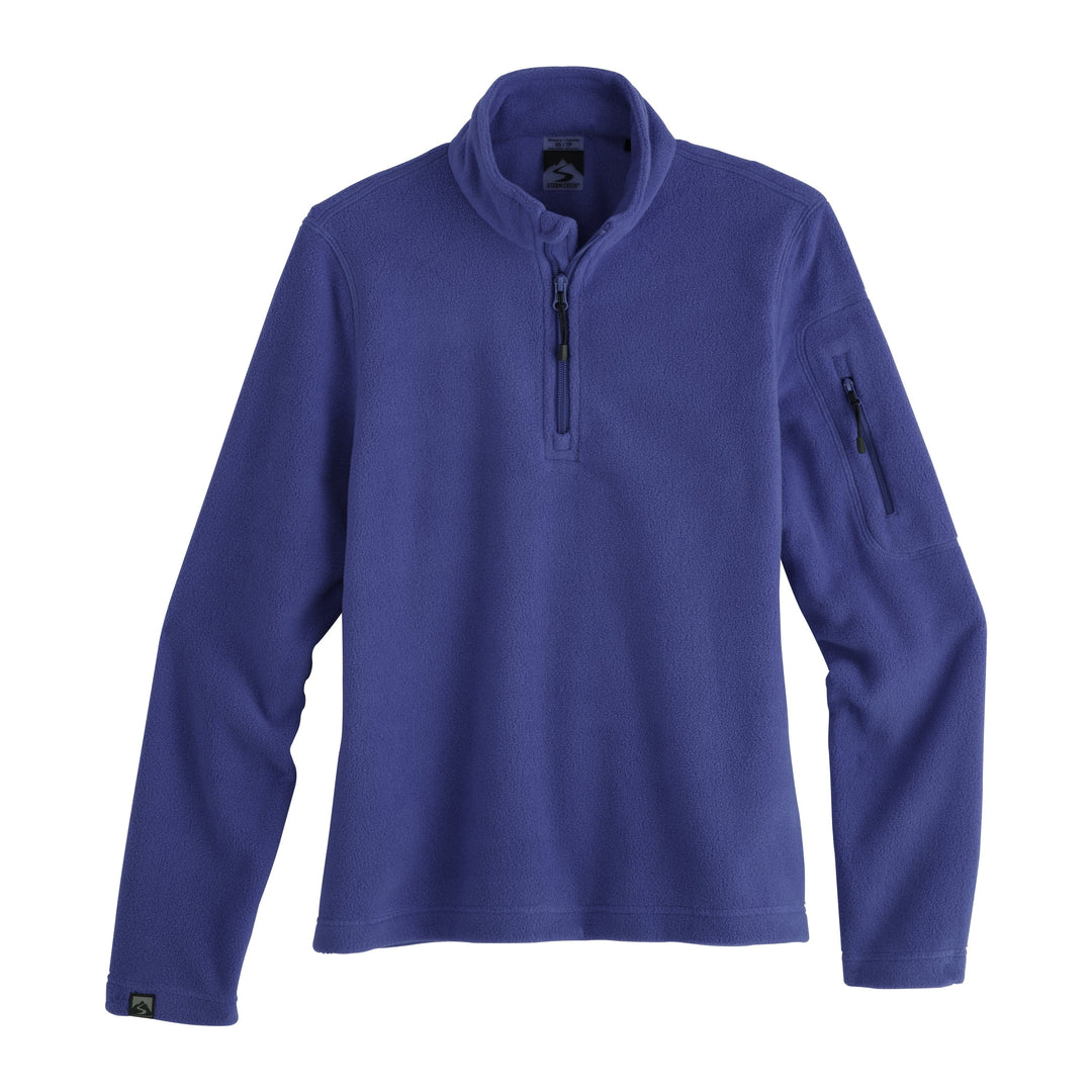 WOMEN'S BLUEBERRY DOOR COUNTY WISCONSIN FIRESIDE FLEECE 1/4 ZIP