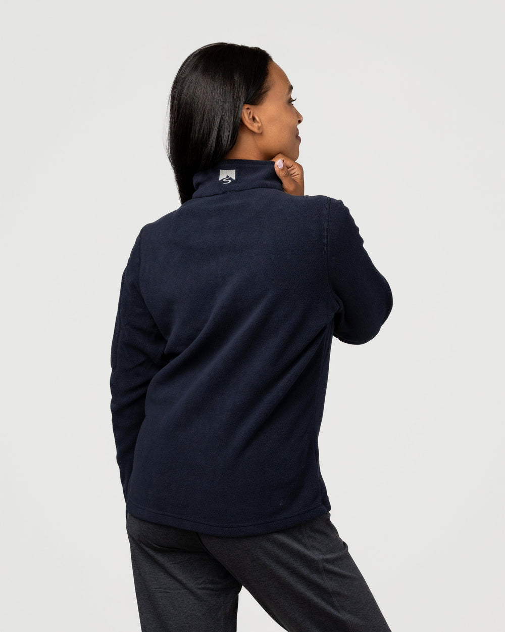 NAVY FIRESIDE 1/4 ZIP FLEECE
