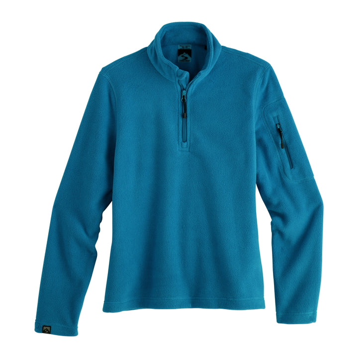 WOMEN'S OCEAN TEAL DOOR COUNTY WISCONSIN FIRESIDE FLEECE 1/4 ZIP