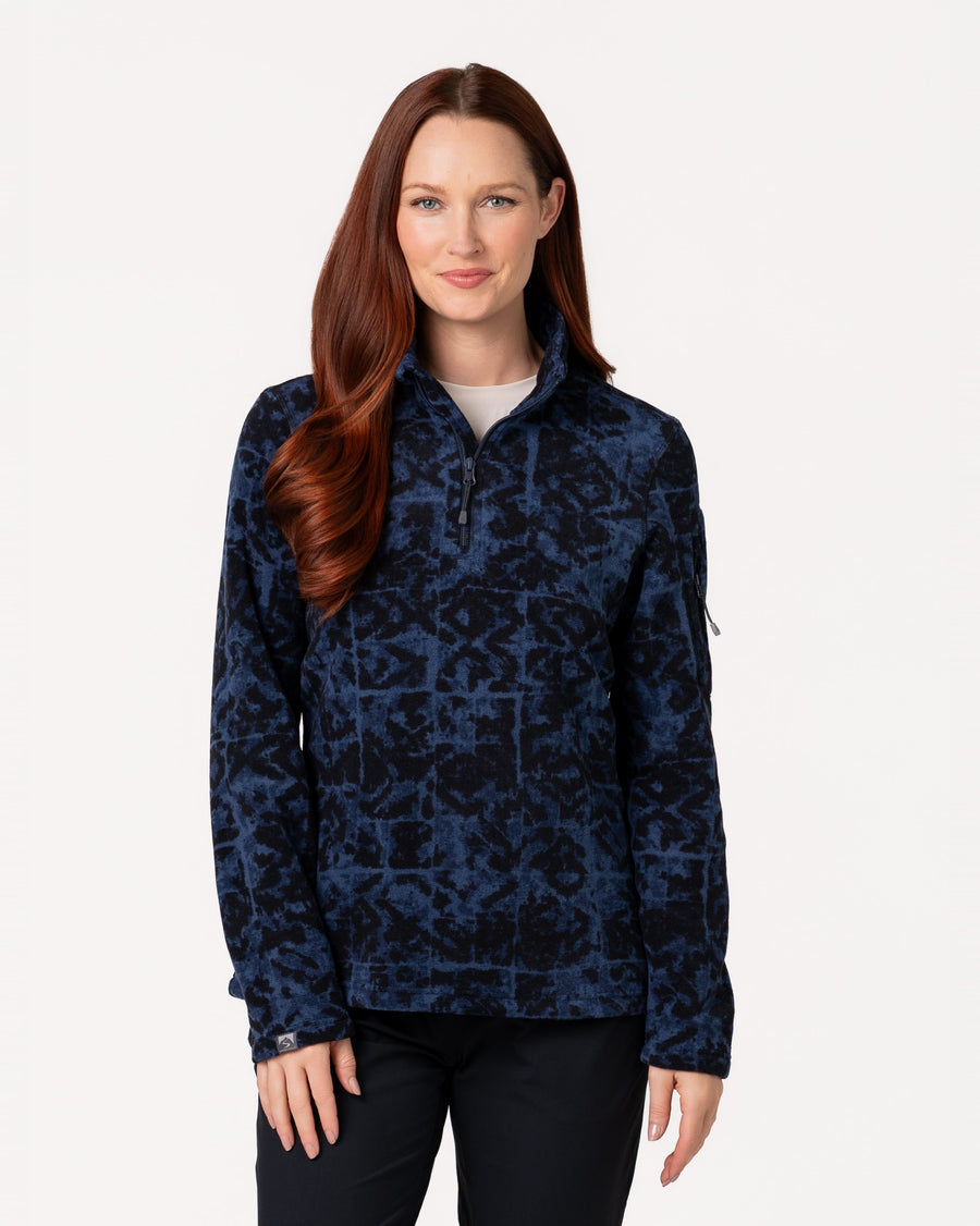 UNION BLUE FIRESIDE FLEECE QUARTER ZIP
