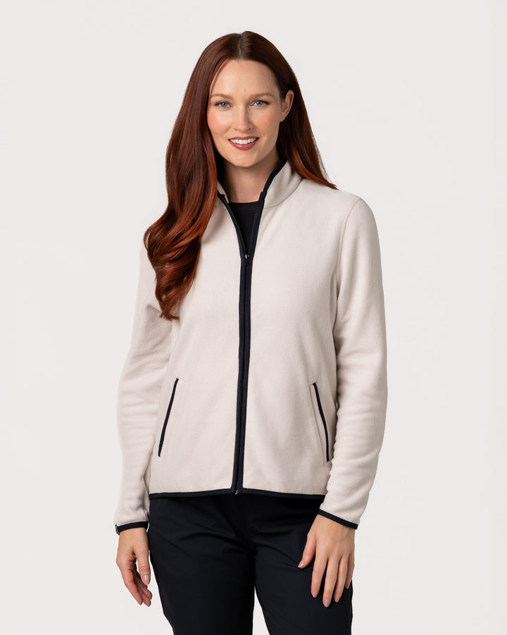 SAND FIRESIDE FULL ZIP FLEECE