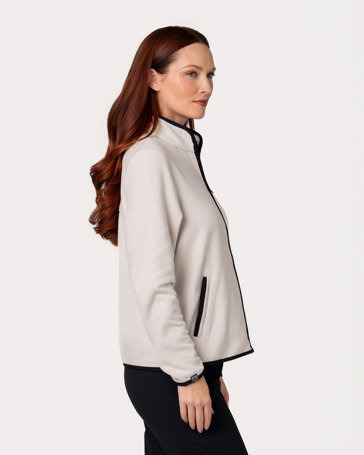 SAND FIRESIDE FULL ZIP FLEECE