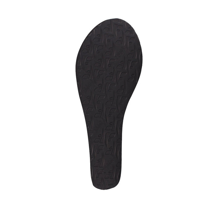 OLIVIA BLACK WEDGE SANDALS