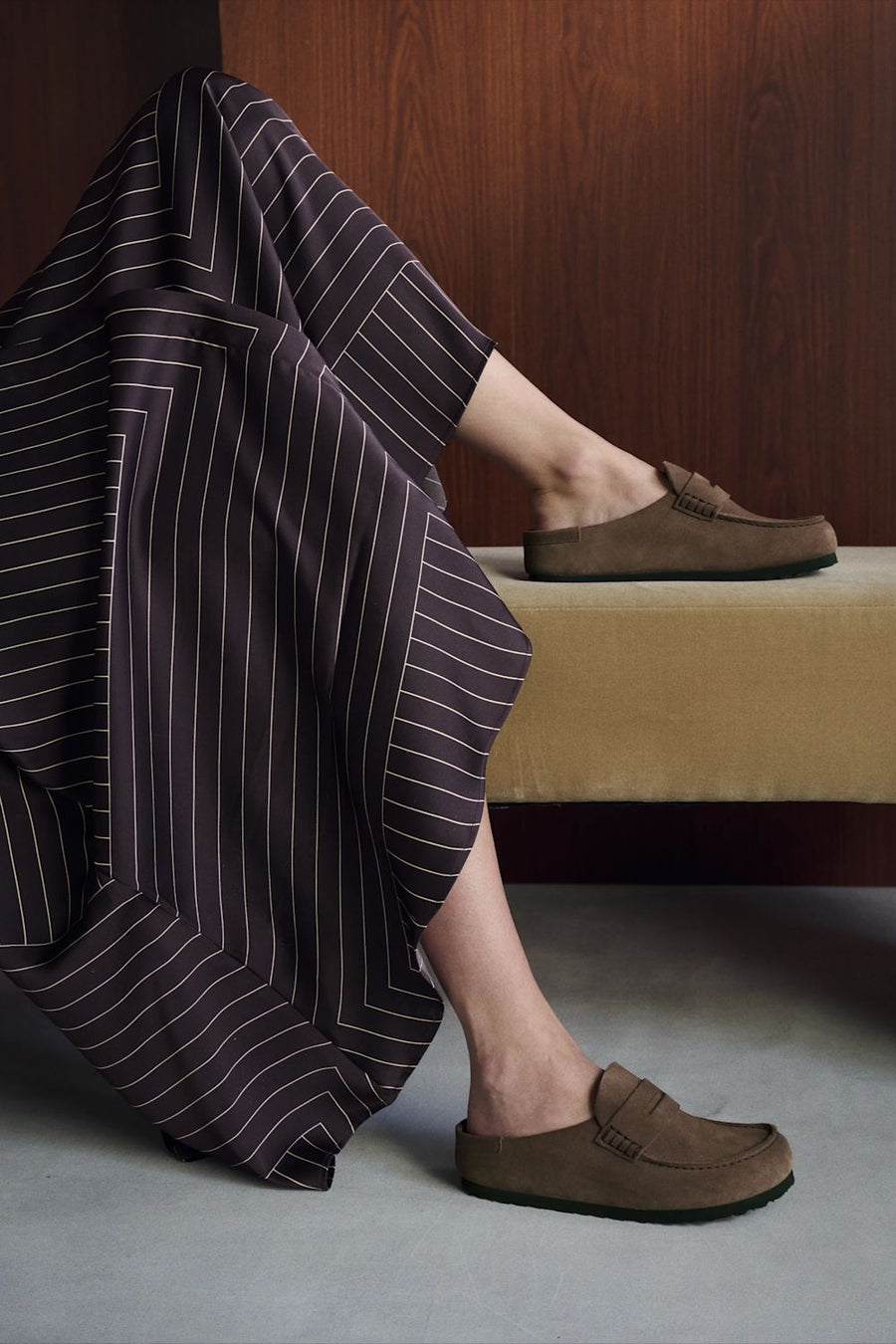 NAPLES CARAFE WRAPPED SUEDE LOAFER
