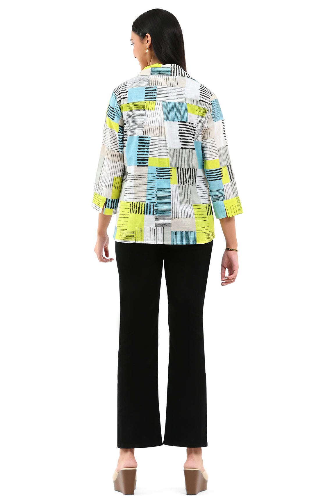 ANKA 5 BUTTON PRINT SHIRT