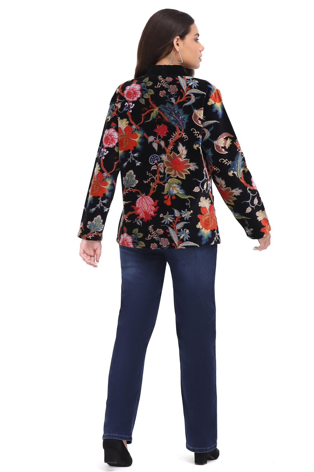 ALEXAN PRINTED VELVET JACKET
