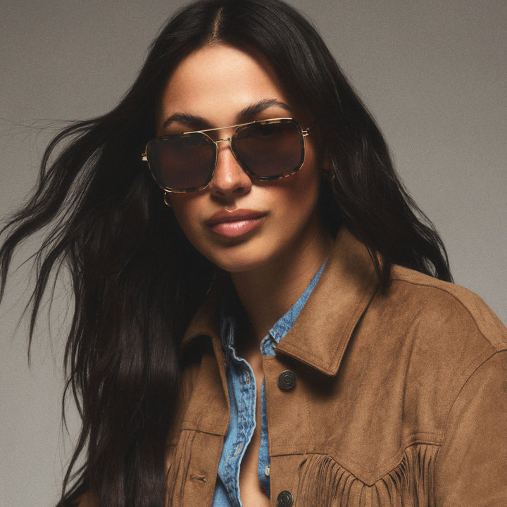 JORDAN ESPRESSO TORTOISE GRADIENT POLARIZED SUNGLASSES