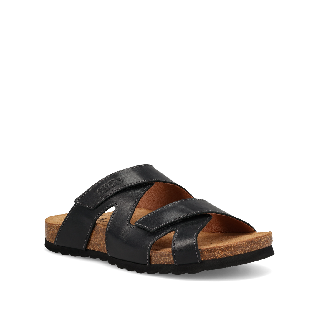 CASITA BLACK LEATHER SANDAL