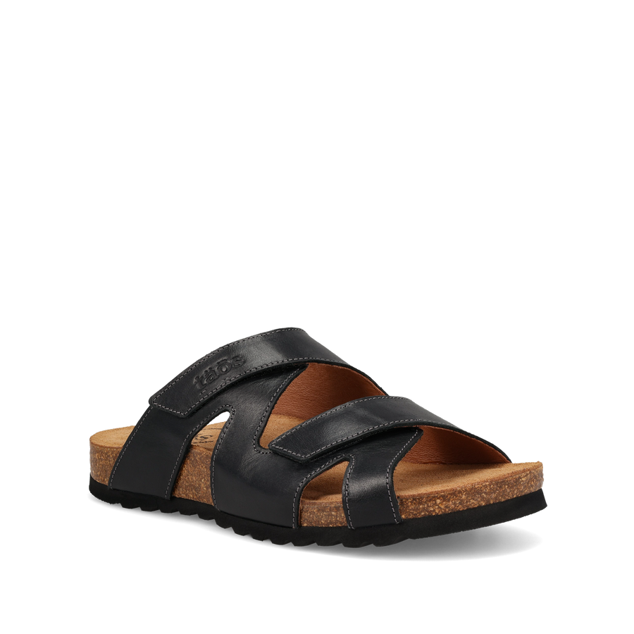 CASITA BLACK LEATHER SANDAL
