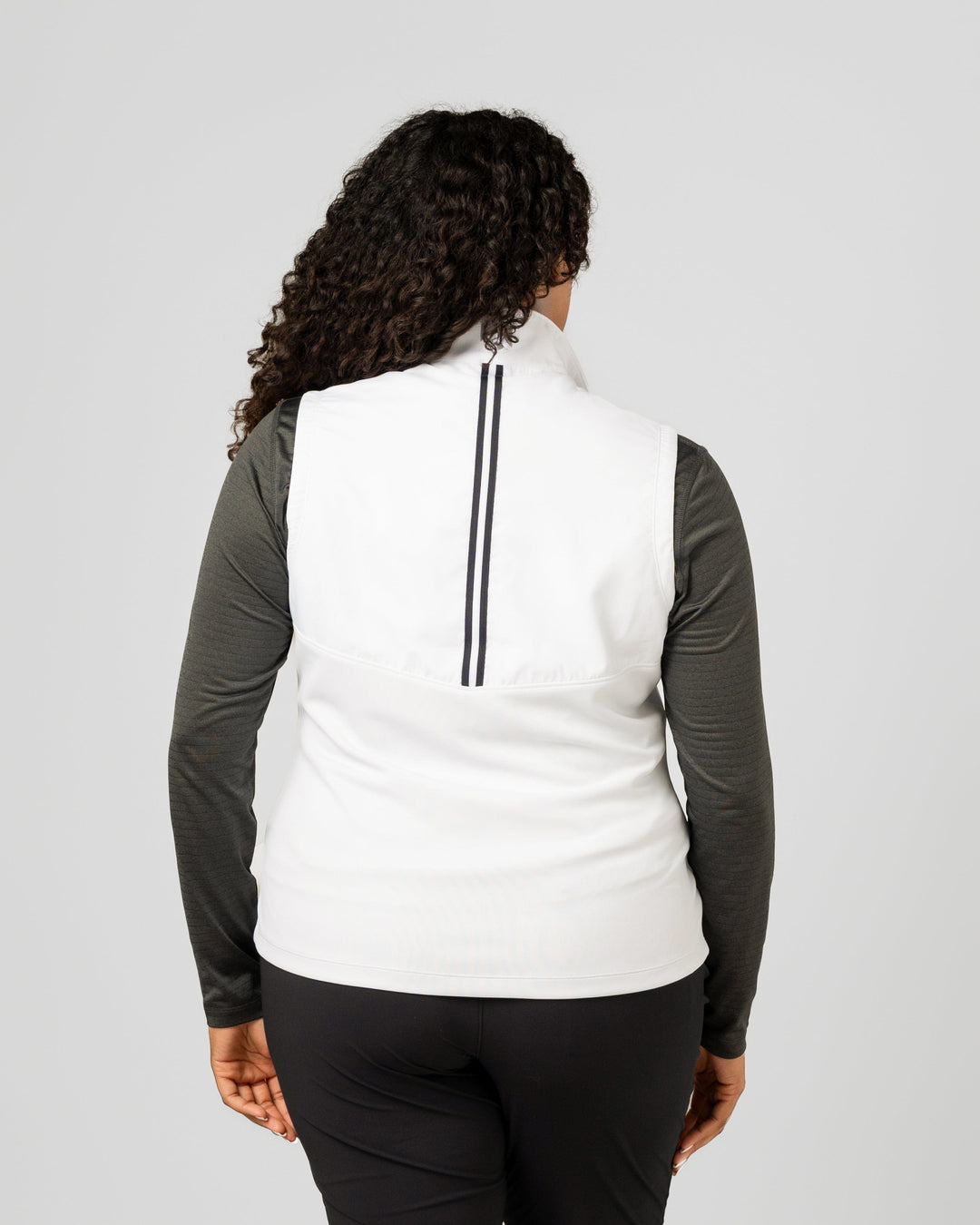 WHITE TIEBREAKER II INTERLOCK FULL ZIP VEST