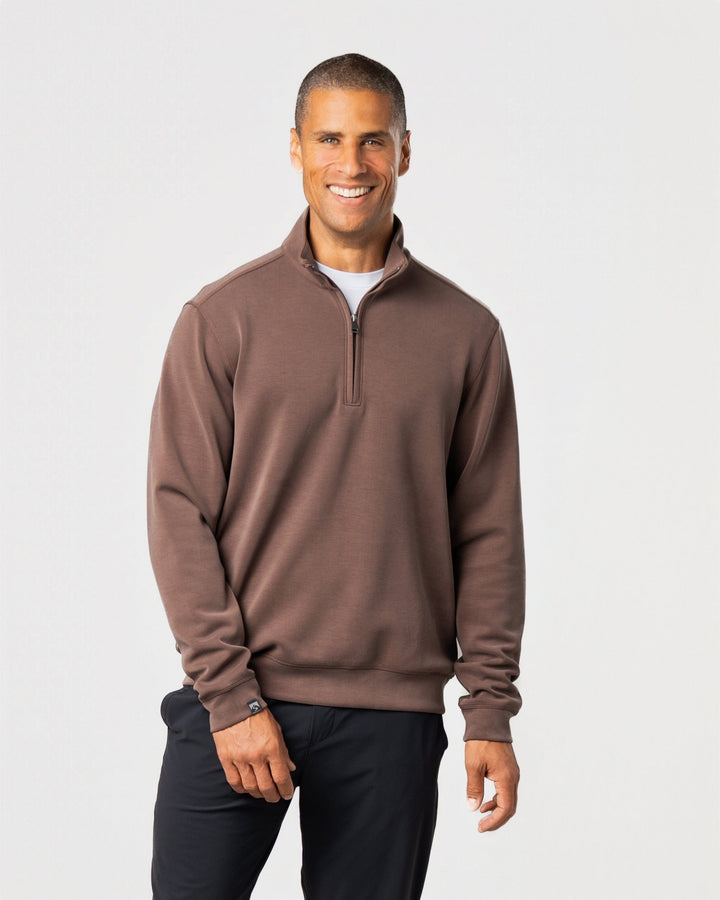 MEN'S CHOCOLATE COMFORT ZONE 1/4 ZIP