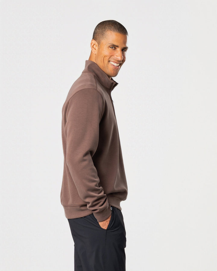 MEN'S CHOCOLATE COMFORT ZONE 1/4 ZIP