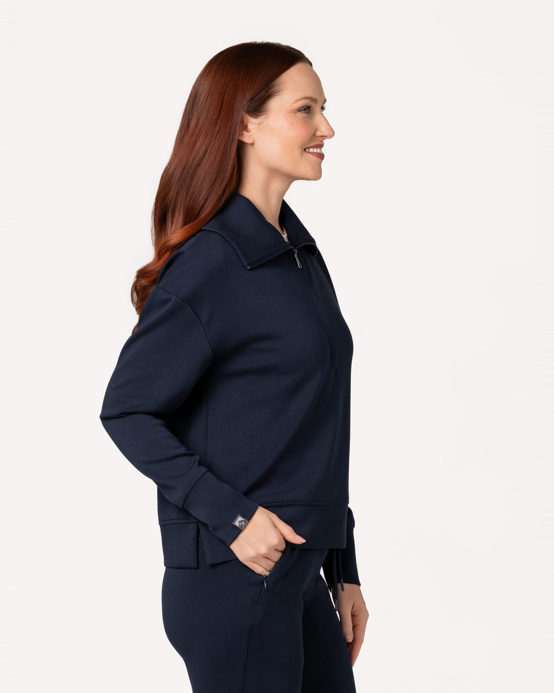 NAVY COMFORT ZONE HALF ZIP