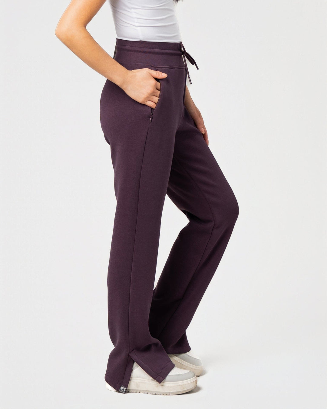 DEEP PLUM COMFORT ZONE PANT