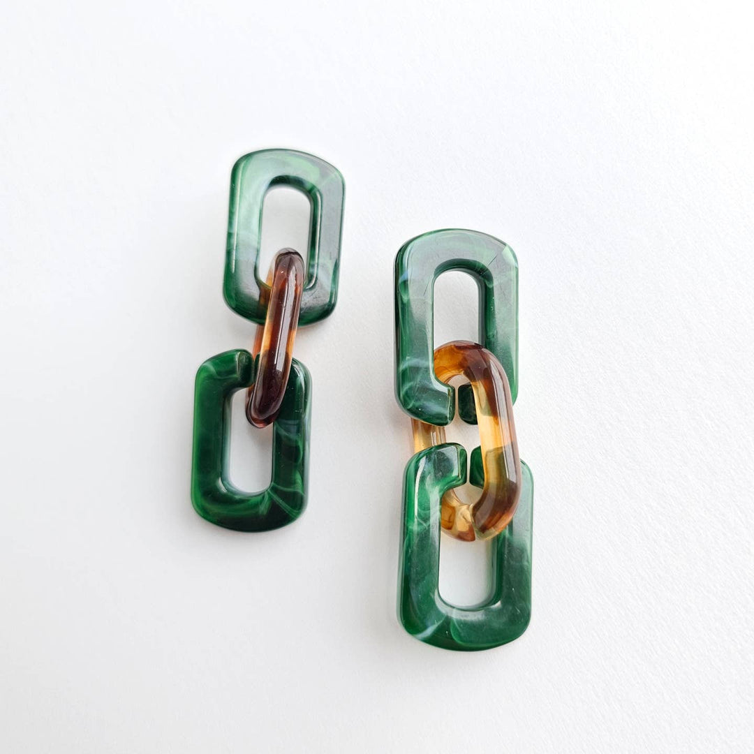 TABITH FOREST & AMBER EARRINGS