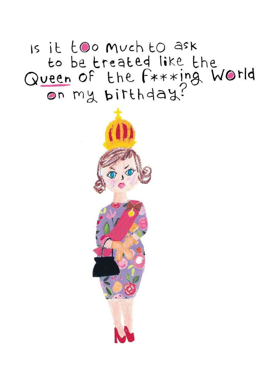 QUEEN BIRTHDAY CARD