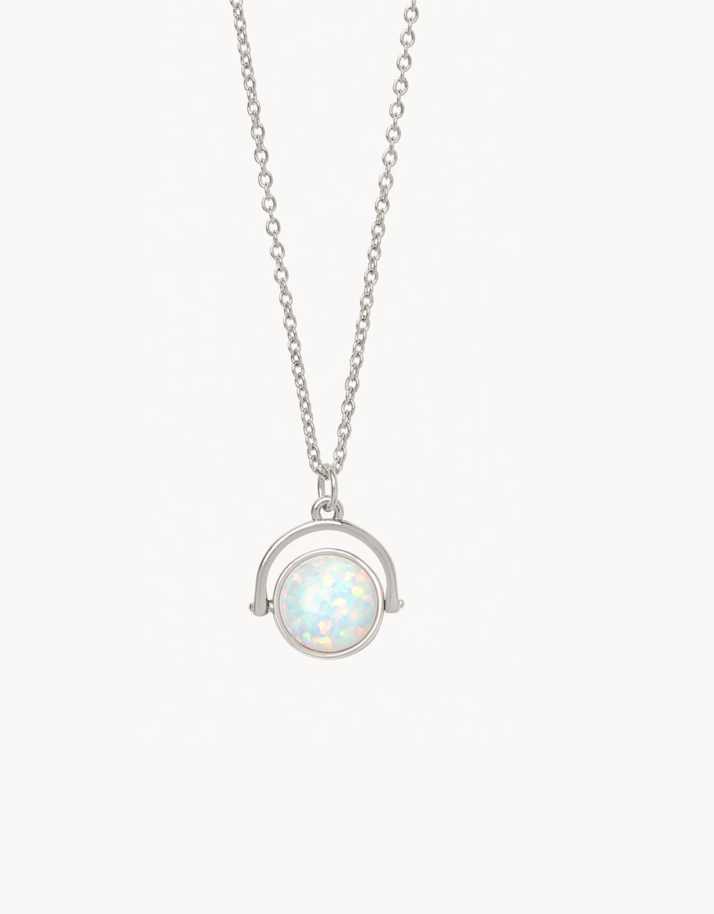 SILVER SEA LA VIE TO THE MOON & BACK REVERSIBLE NECKLACE
