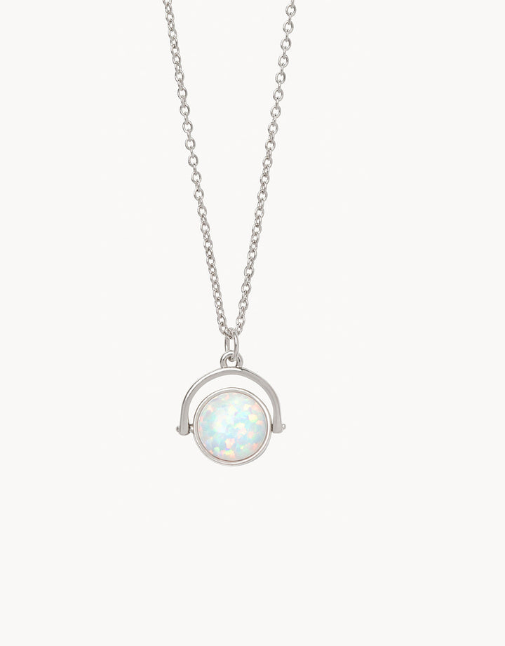 SILVER SEA LA VIE TO THE MOON & BACK REVERSIBLE NECKLACE