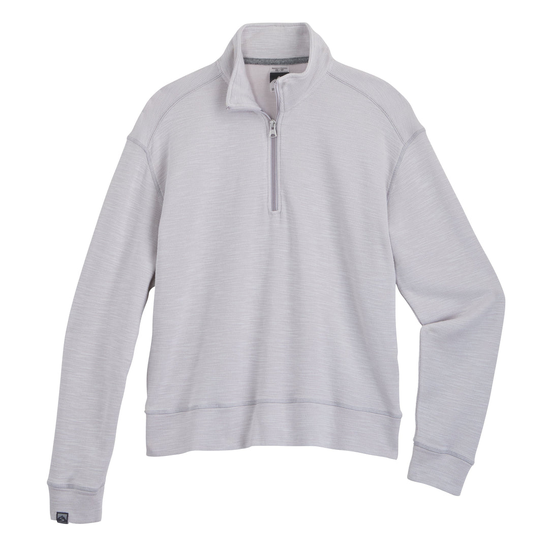 OATMEAL GREY SHORELINEER 1/4 ZIP