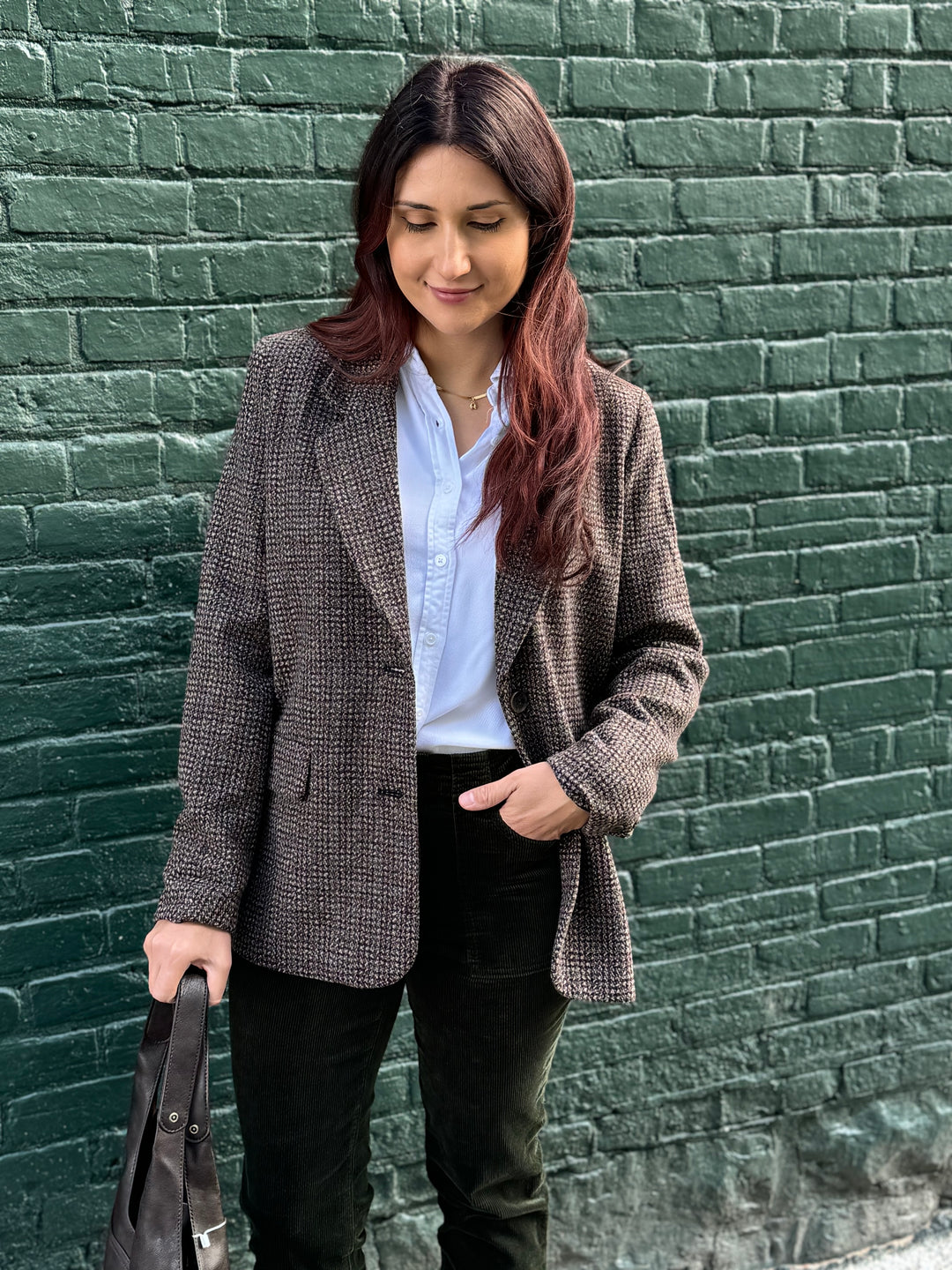 ISABEA TWEED CHECK JACKET