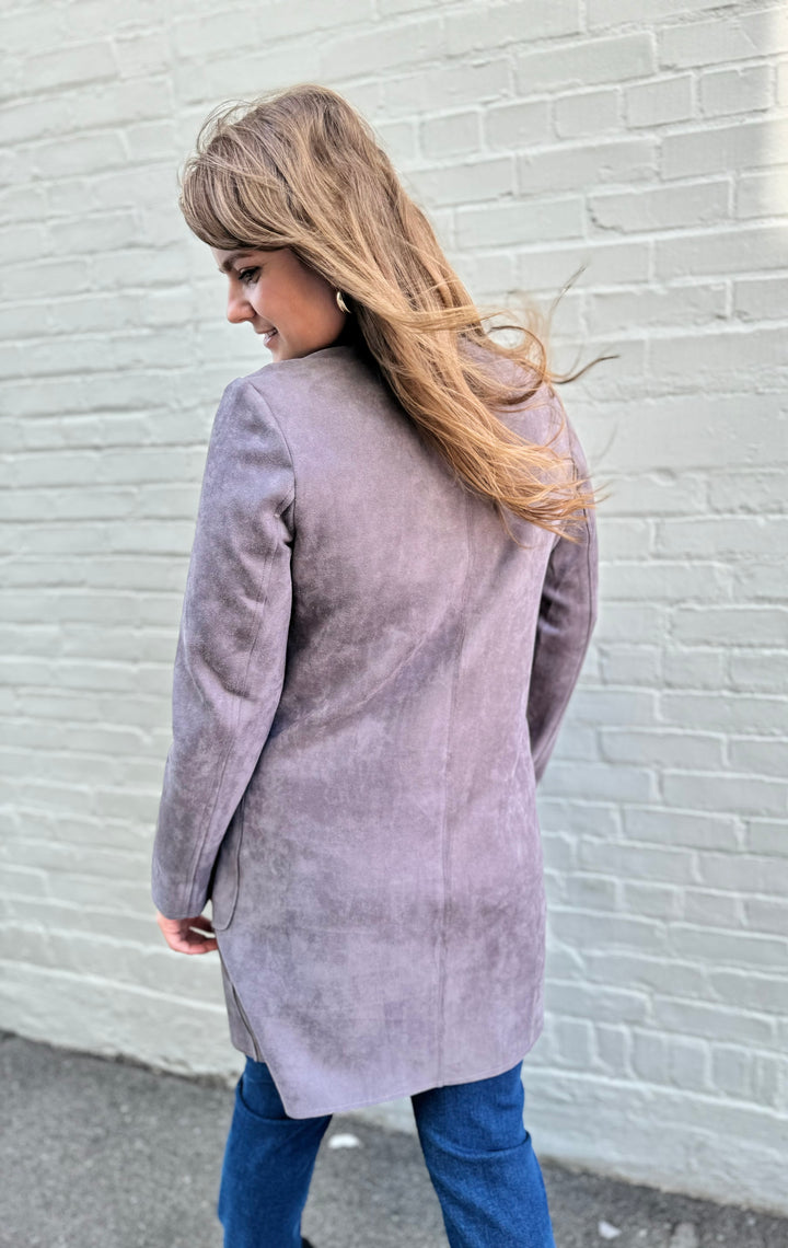 CAMILLE GREY CAR COAT