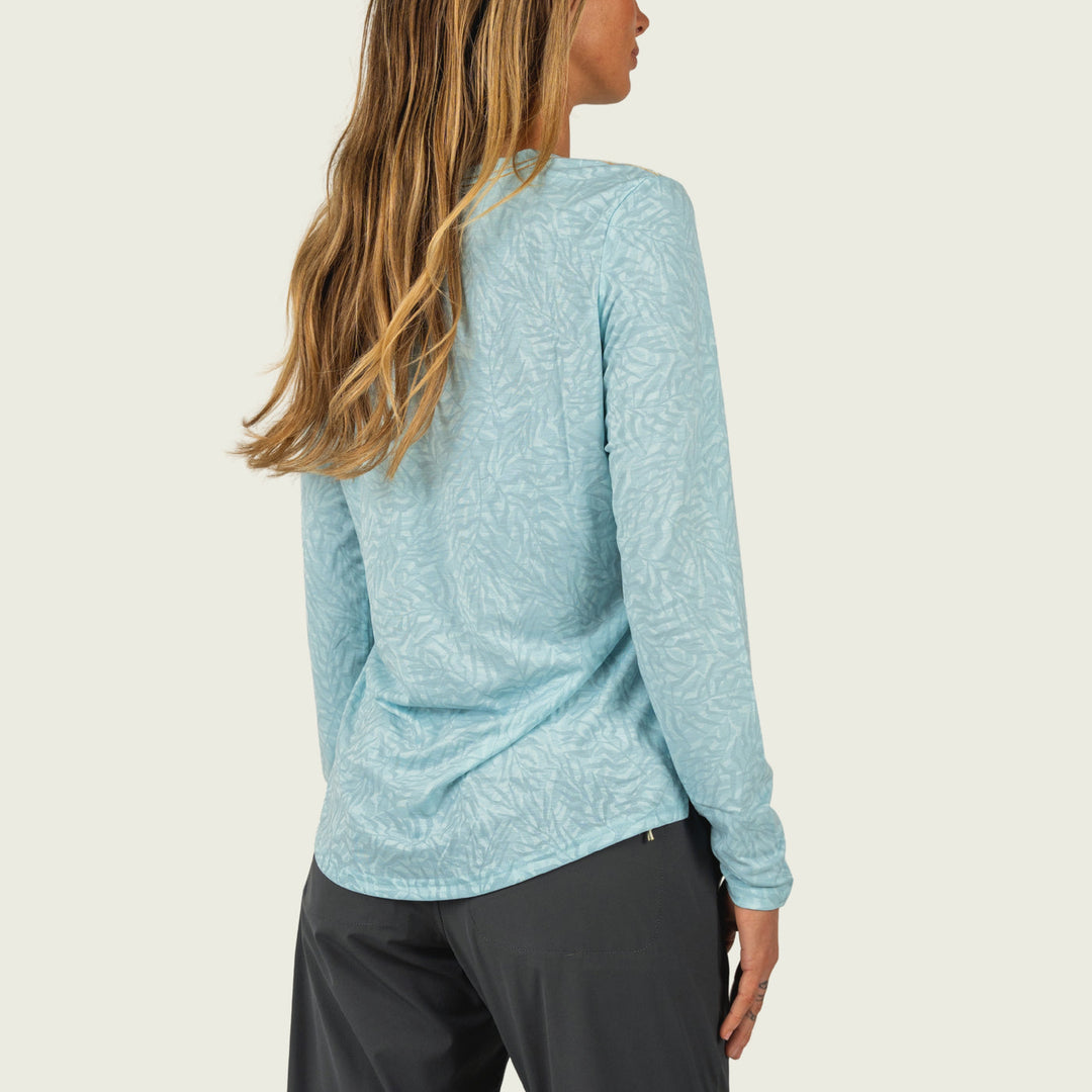 BUXTON HAGOOD SILVER PRINT LONG SLEEVE