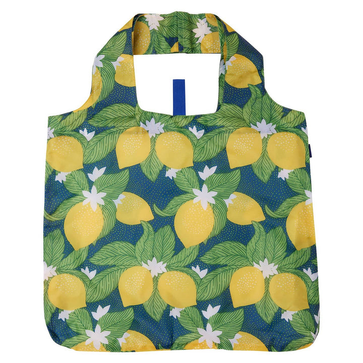 Vintage Lemons Reusable Shopper Blu Bag