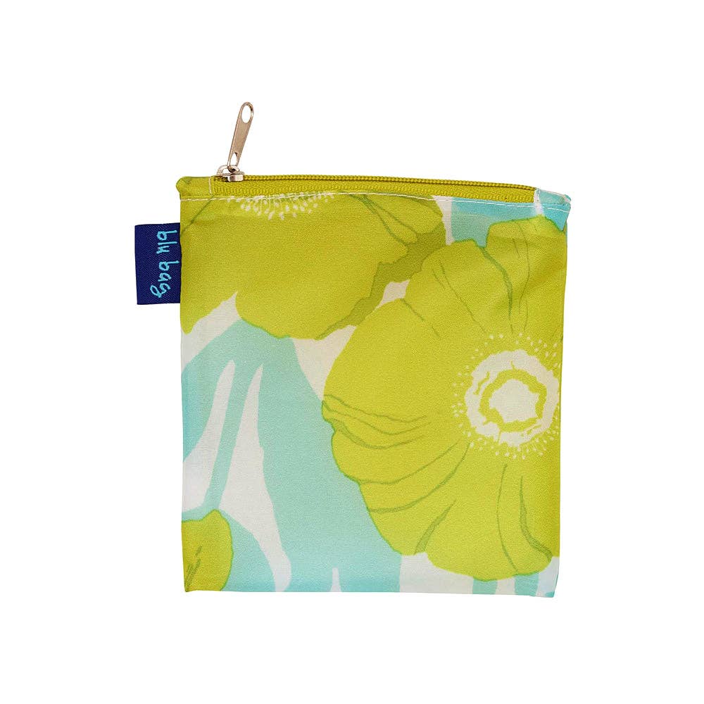 Icelandic Poppies Ocean Blu Bag Reusable Shopper Tote