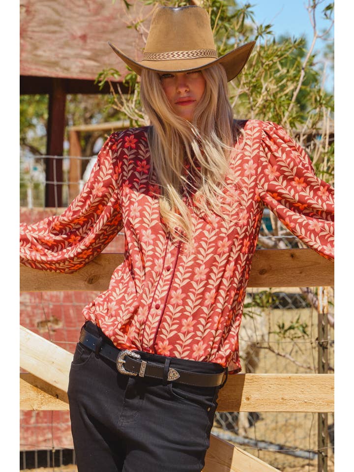REBA FLORAL PRINT BLOUSE
