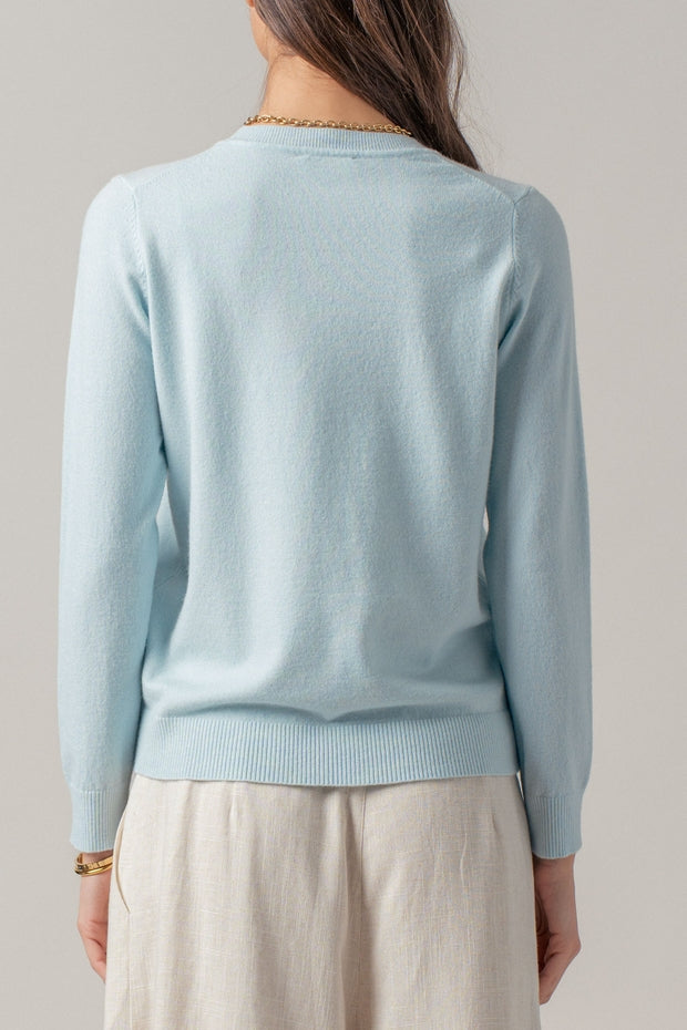 KITT SKY BLUE CREWNECK SWEATER