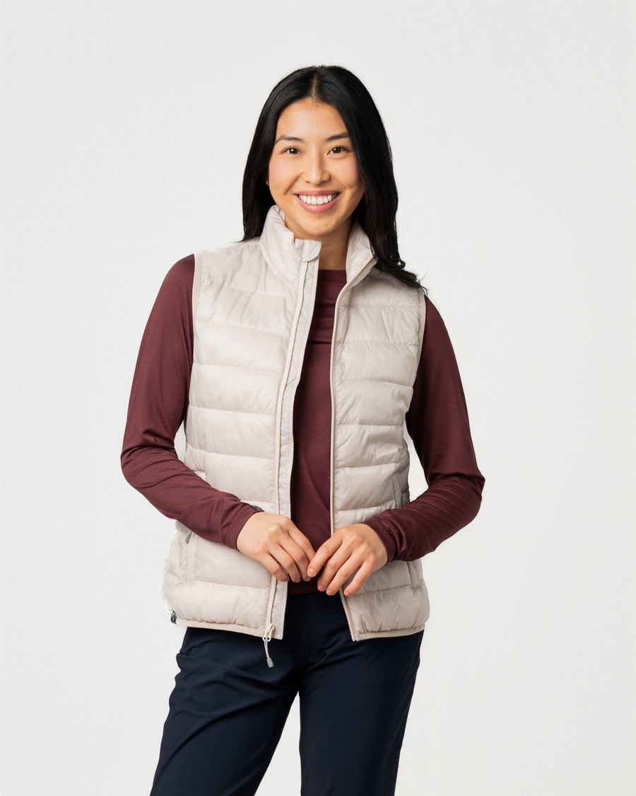 SAND BROWN PACIFIC PUFFER VEST
