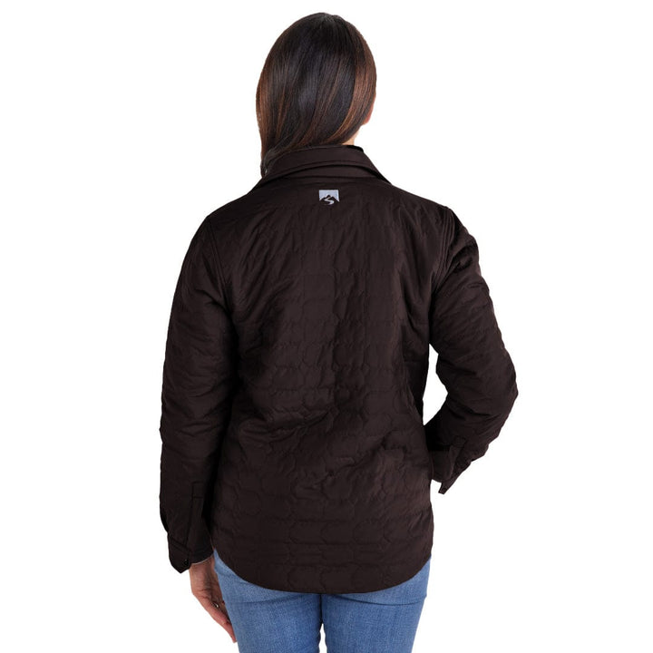 ESPRESSO ARTISAN QUILTED SHIRT JACKET
