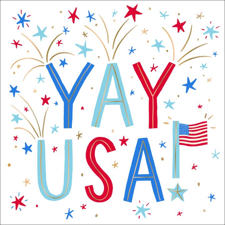 YAY USA COCKTAIL NAPKINS

