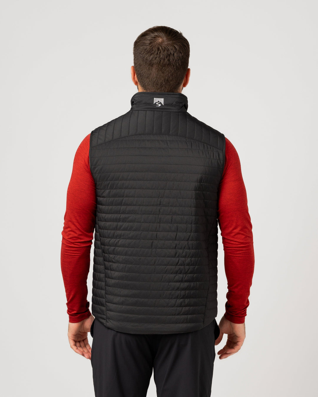 MEN'S BLACK FRONT RUNNER VEST