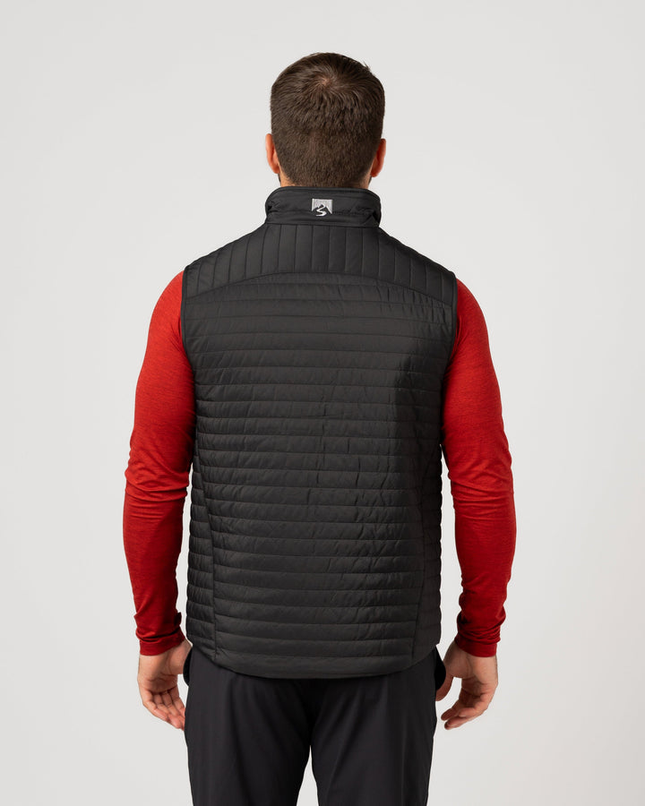 MEN'S BLACK FRONT RUNNER VEST